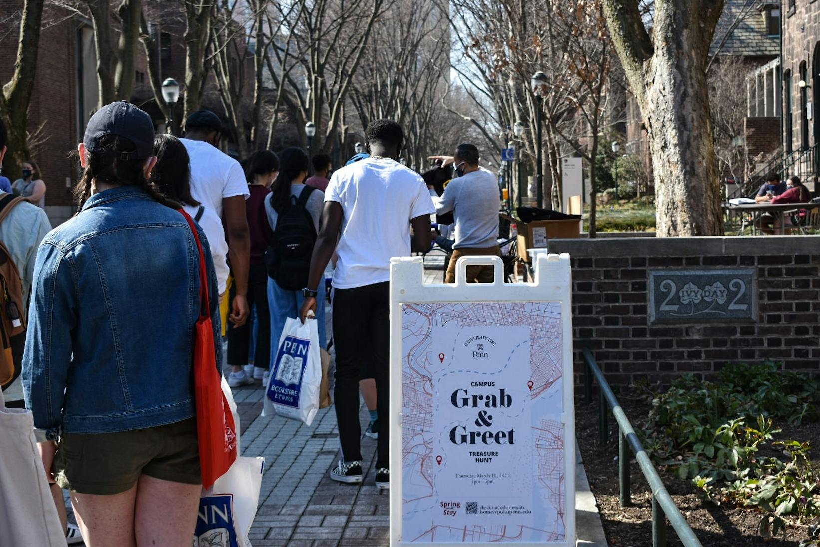 03-11-21 Spring Stay COVID-19 Masks Locust Walk Grab and Greet Scavenger Hunt (Samantha Turner).JPG