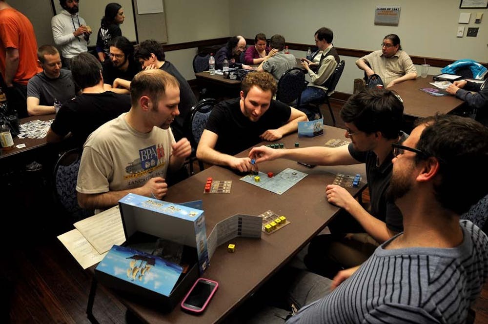 Penn's Gamers Club meets to play board games, participate in scavenger hunts, and watch movies.