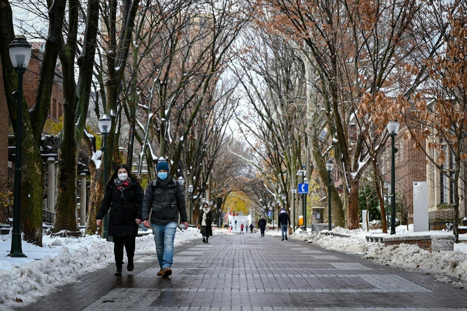 Covid Rates Reaction Locust Walk Masked People