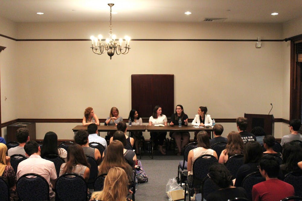 Panelists represented many campus political groups, includnig Penn Democrats, College Republicans, the Undergraduate Assembly and Penn Political Coalition.
