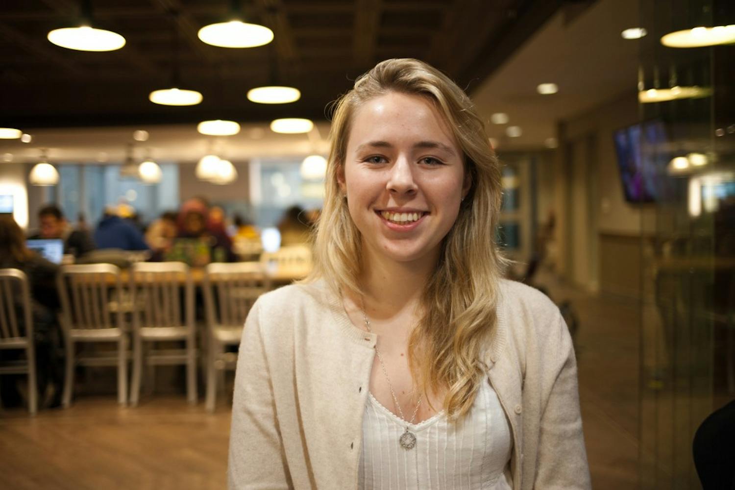 Efremkina first submitted an application for a patent during her junior year of high school following the Sandy Hook massacre. Angel Fan | Staff Photographer