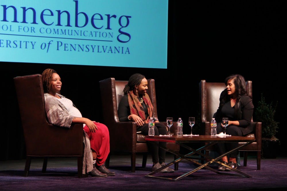 Patrisse Cullors and Opal Tometi, two of the three founders of #BlackLivesMatter, spoke at Penn last night as part of the 15th annual Martin Luther King Jr. Lecture in Social Justice.