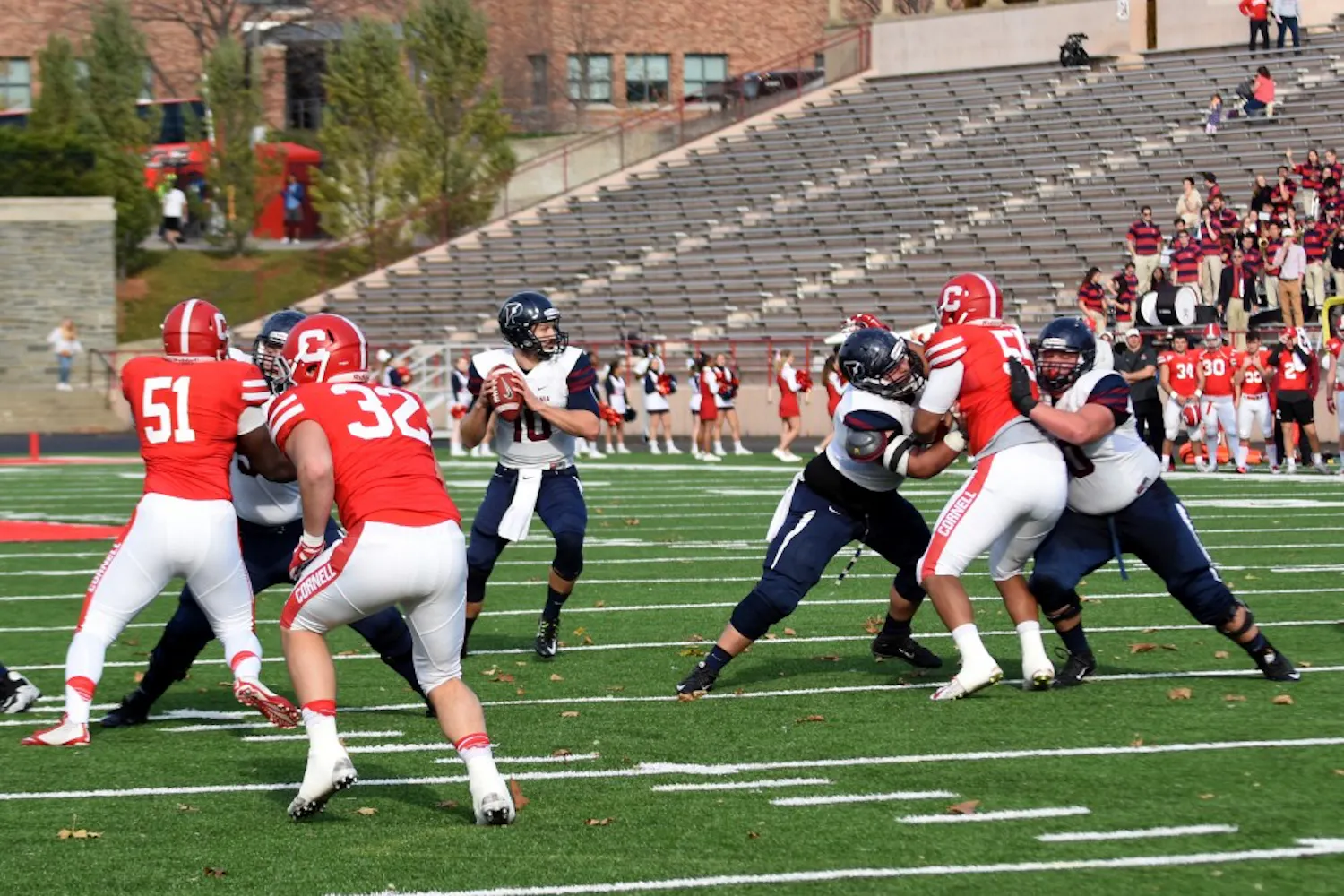 Senior quarterback Alek Torgersen leaves Penn holding records for total yards, passing touchdowns, and completion percentage.