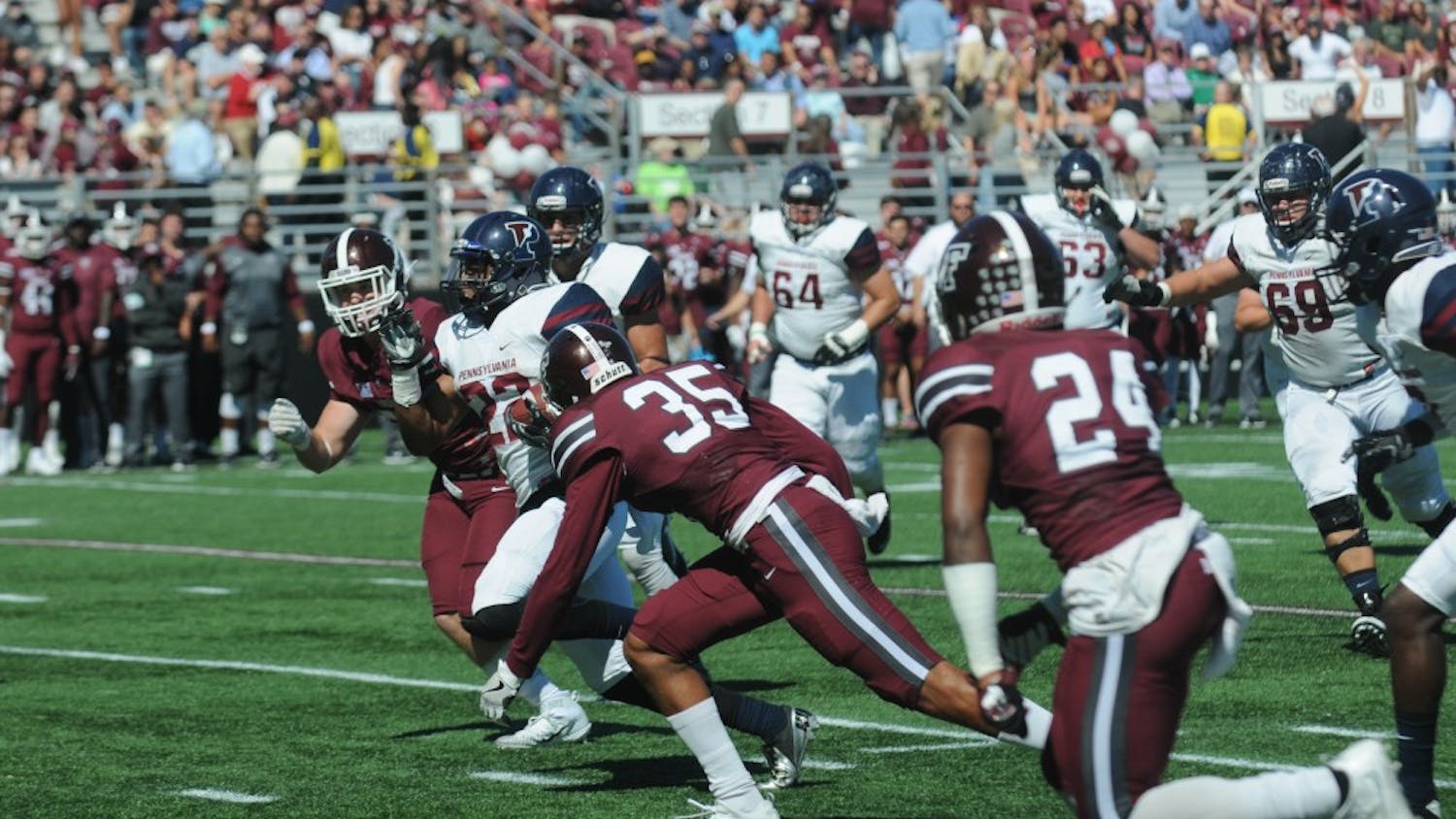 Junior running back Tre Solomon was one of the brightest spots for Penn football in Saturday's loss to Fordham, leading the team in rushing and receiving yards.