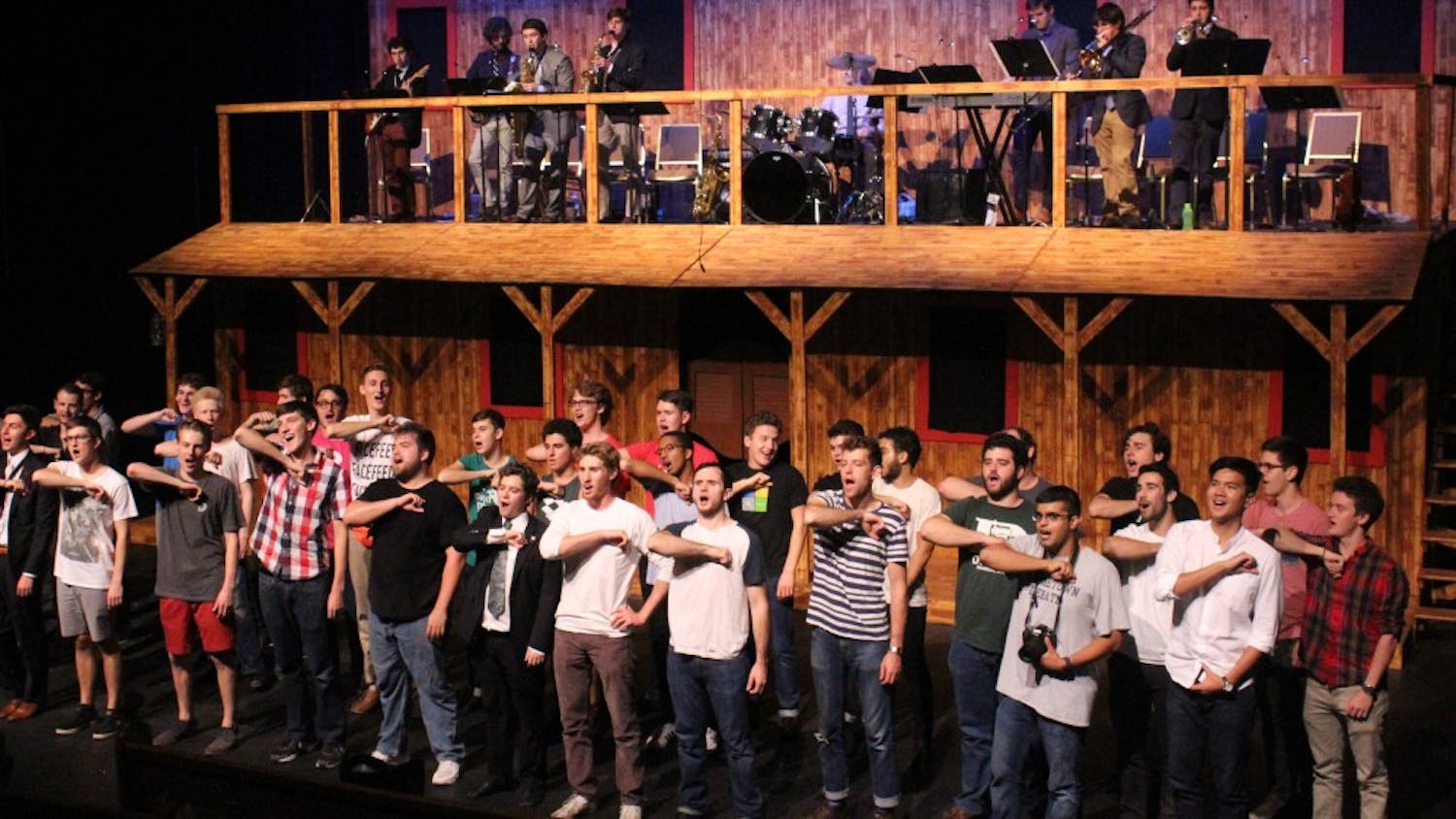 A full dress rehearsal for Mask and Wig’s fall show “No Country for Old Penn” took place on Tuesday night.