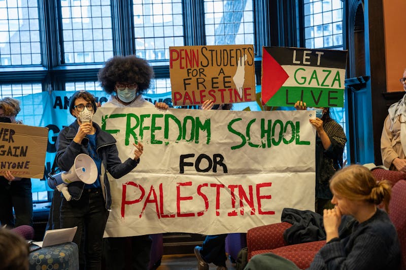 Penn community members occupy part of Houston Hall in teach-in to promote pro-Palestinian voices