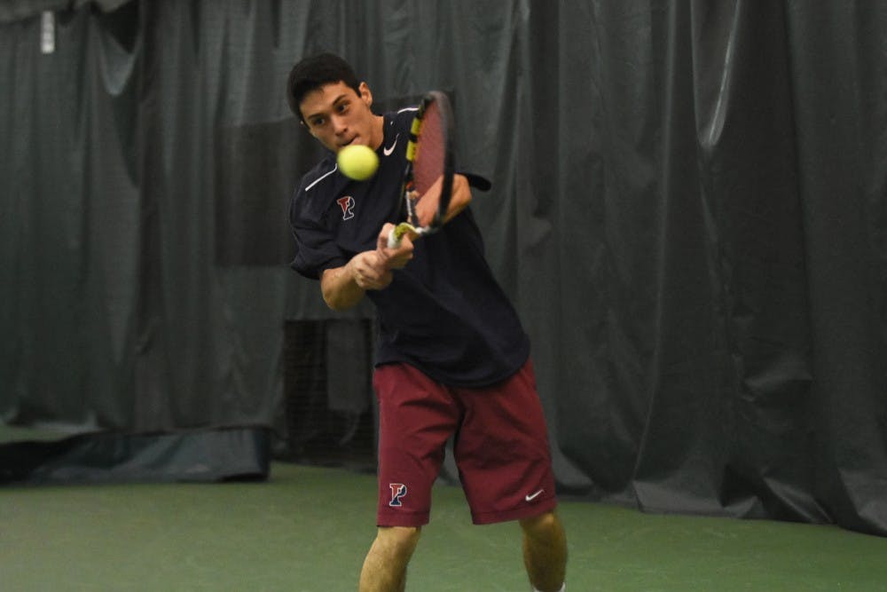Freshman Max Cancilla has been one of the best players this season for the Quakers despite his young age, winning each of his first six matches.