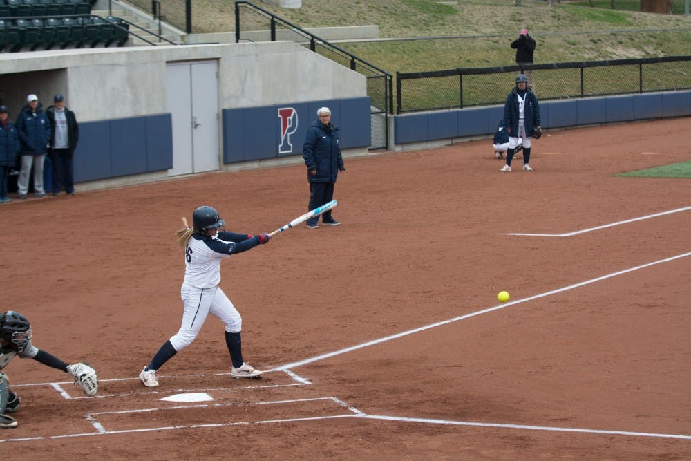 Sophomore first baseman Sarah Cwiertnia has picked up right where she left off last season for Penn softball.