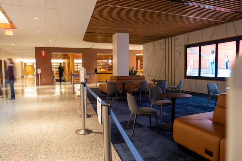 Huntsman Hall unveils new study lounge near entrance to make building more welcoming