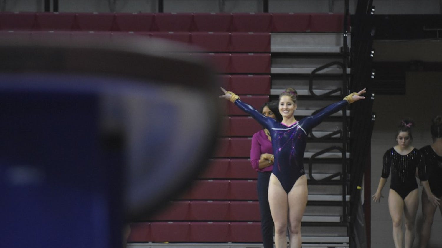 With the No. 3 score in school history on vault, sophomore captain Caroline Moore took home the individual Ivy League championship in the event, helping her squad to an overall second-place finish in the Ivy Classic.