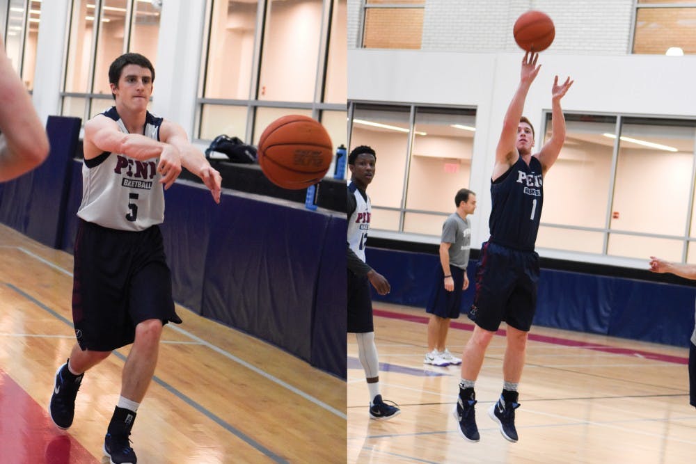 Current freshmen Jackson Donahue (left) and Jake Silpe (right), both guards, could immediately rack up substantial minutes of in-game experience.