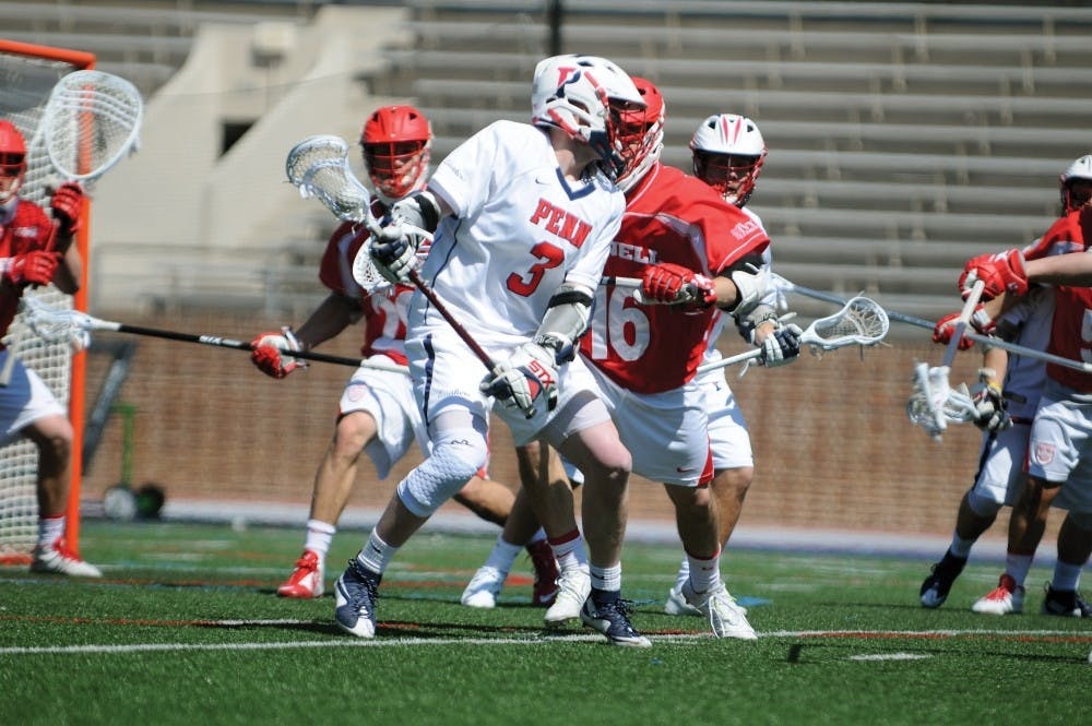 Though sophomore attackman Tyler Dunn secured a goal and two assists on Saturday, Penn men's lacrosse was soundly beaten by rival Princeton to fall behind early in the Ivy title race.