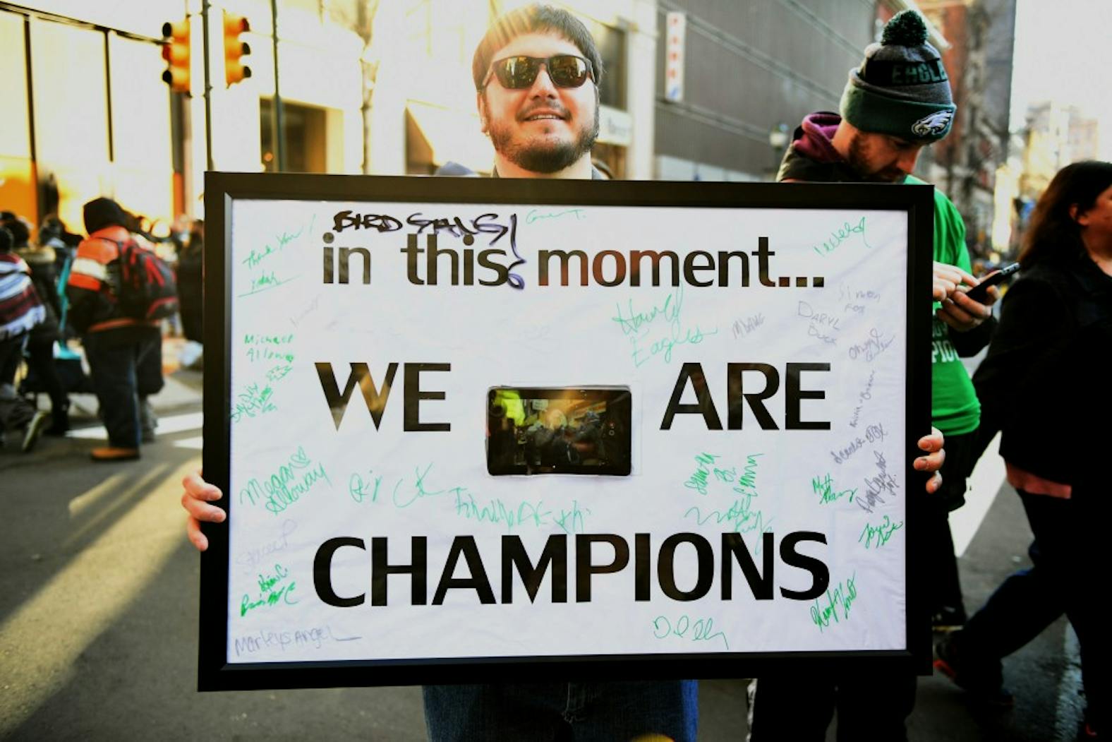Eagles Parade Signs