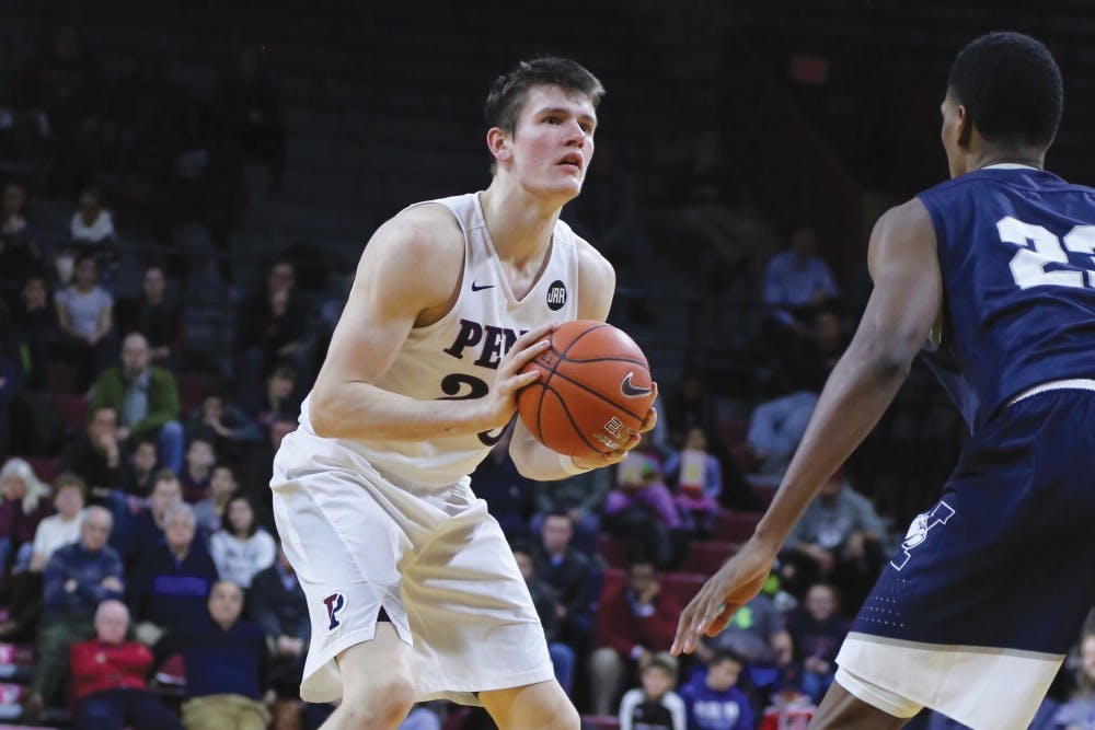 Freshman forward AJ Brodeur failed to score double digits in either game this weekend, despite scoring 35 in Penn's last victory against La Salle.