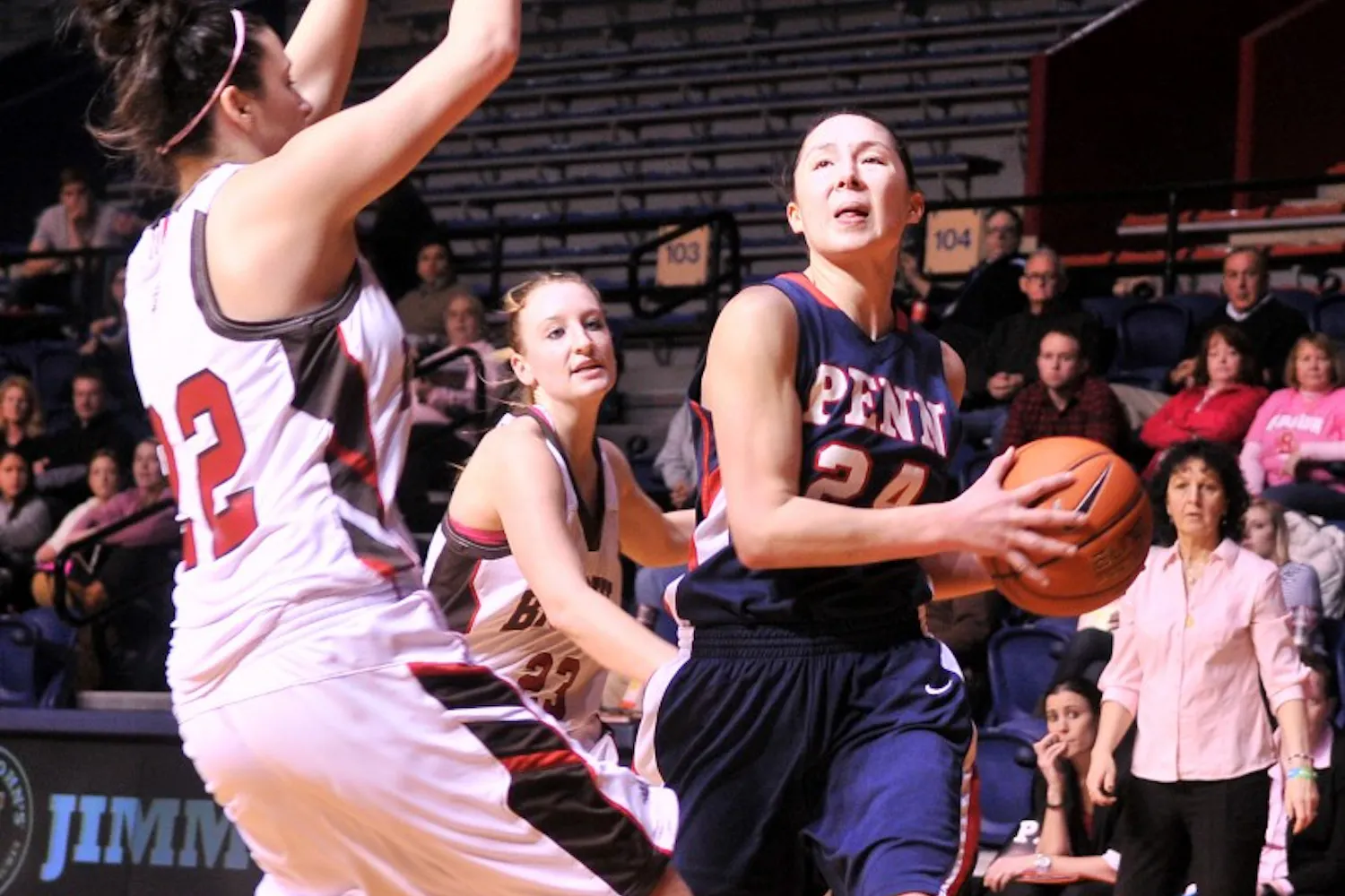 Women's Hoops victory over Brown