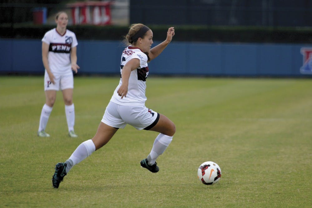 Freshman Emily Sands put the cap on a standout rookie campaign on Saturday, scoring the Quakers' only goal as Penn women's soccer drew Princeton, 1-1, to finish undefeated on the road for the 2016 season.
