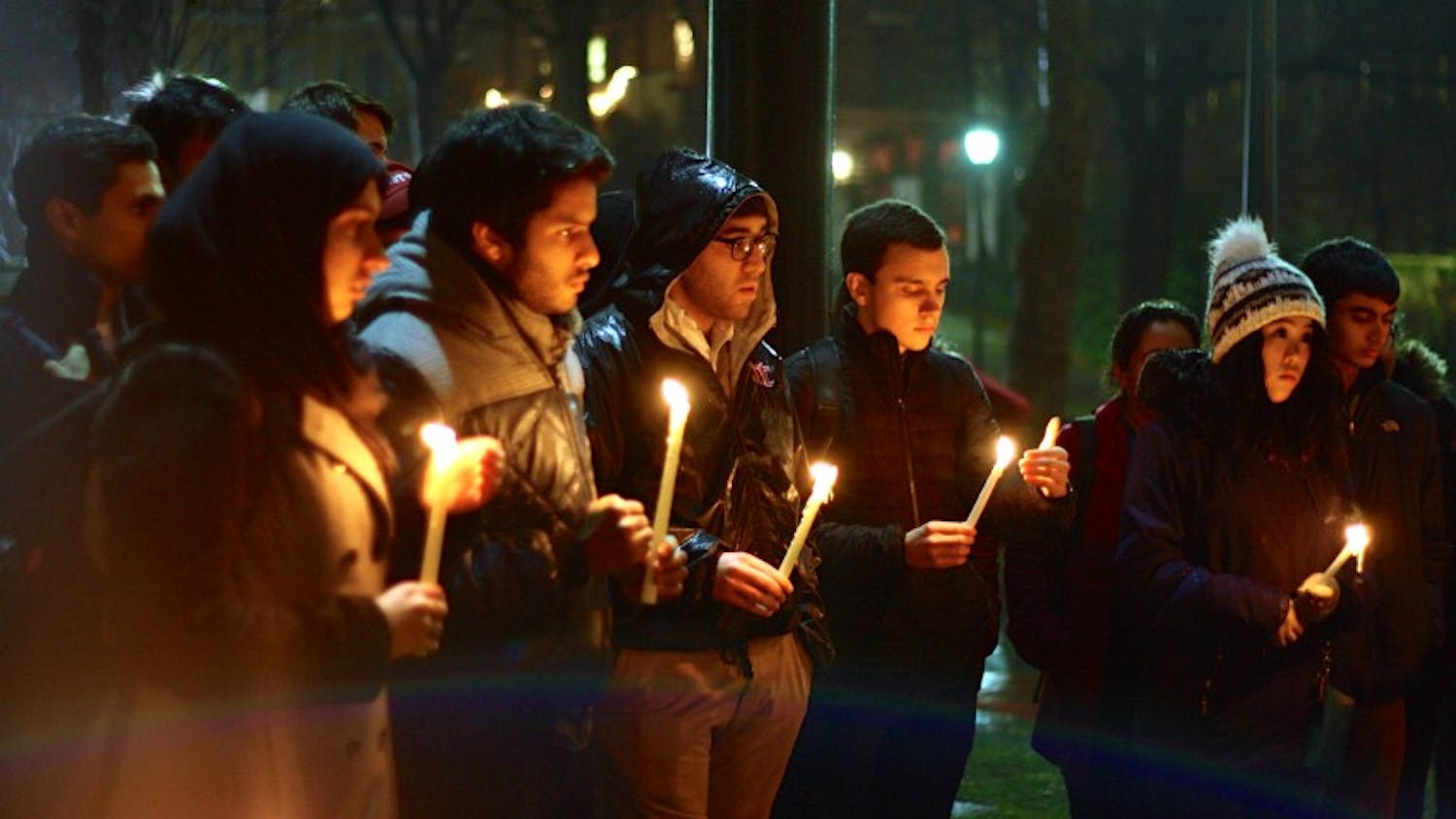 Penn Pakistan Society hosted a candlelight vigil for the 141 people killed in a Taliban attack on a school in Peshawar.