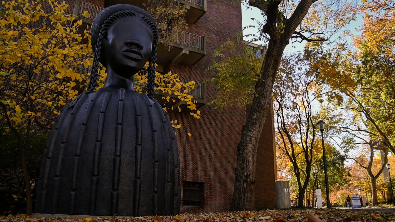 Brick House Sculpture Fall Campus.jpg