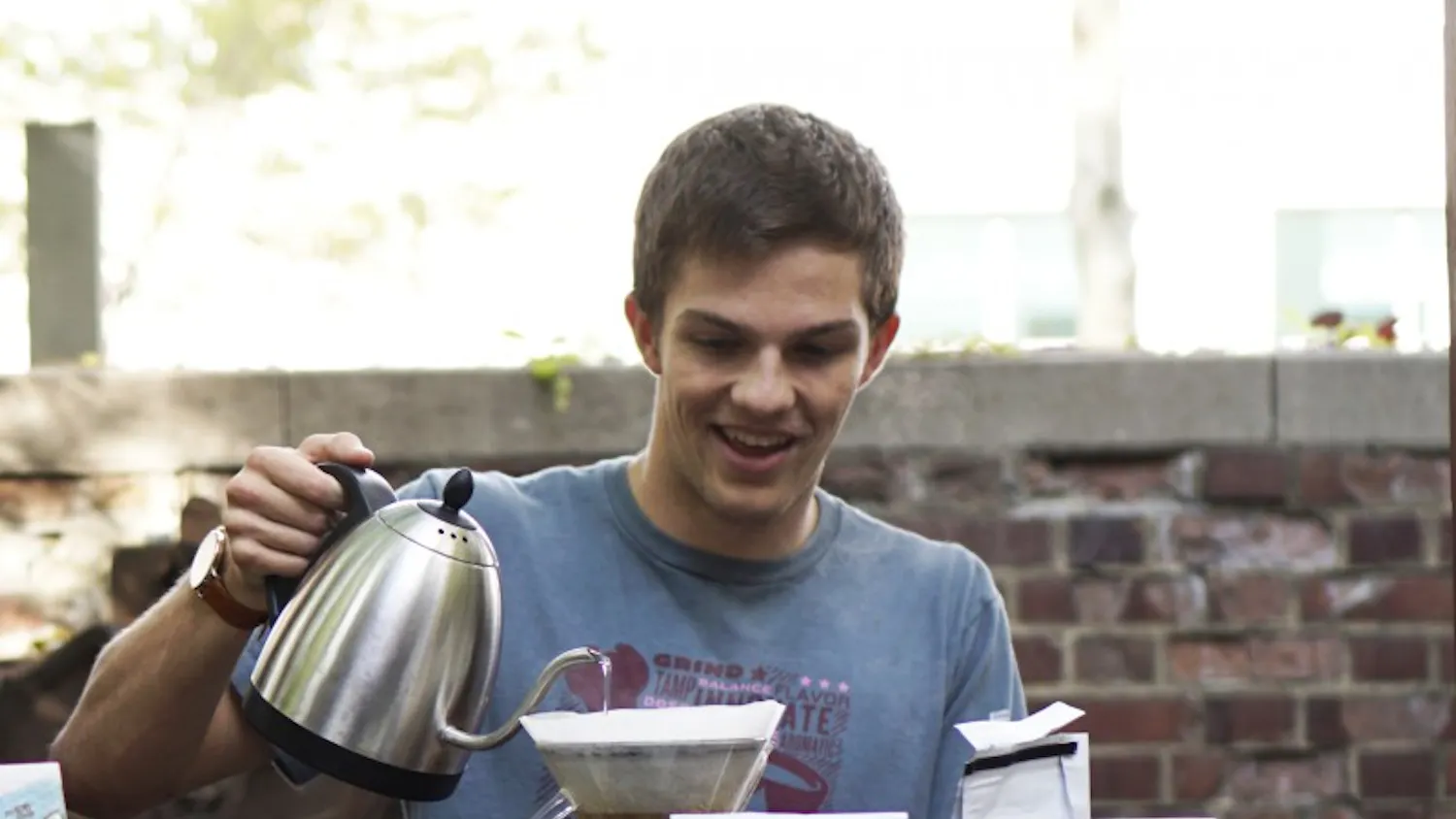 This weekend the undergraduate organization Penn Coffee Club, unaffiliated with the Coffee Club, held an event featuring an open coffee bar with a selection of single-origin coffees.