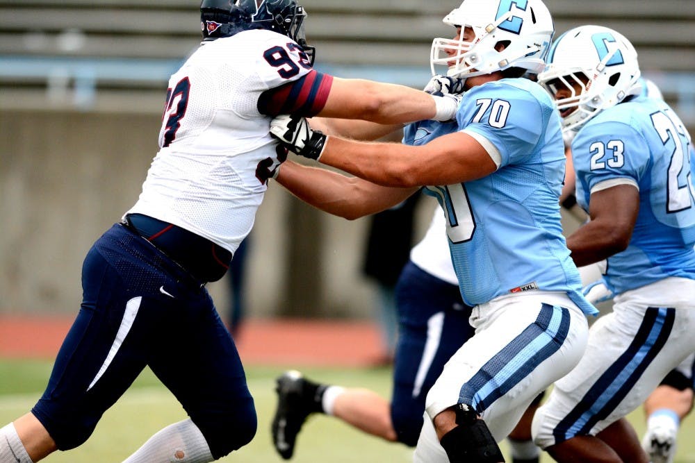 	Despite giving up an early touchdown, Penn’s defense, led upfront by sophomore defensive end Austin Taps, dominated Columbia’s offense, giving up just one first down in the final three quarters.