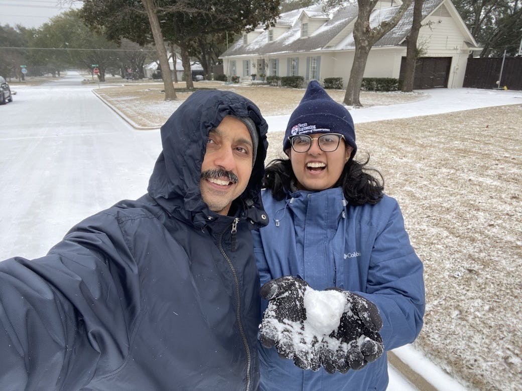 Janavi Chadha Contributed Image Texas Snowstorm 2021