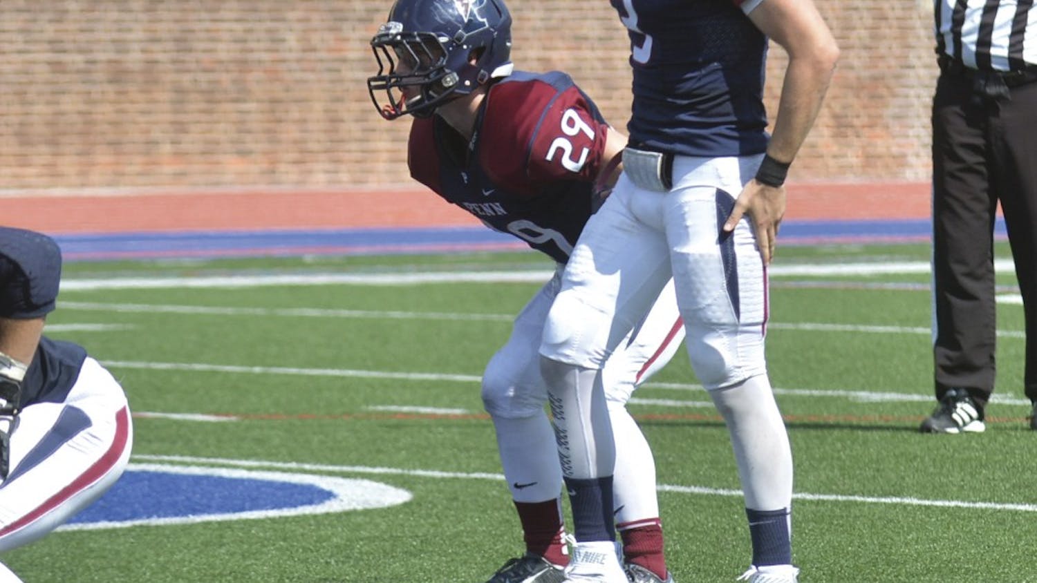 Freshman running back Max Jones had three touchdowns for the Quakers on Saturday.