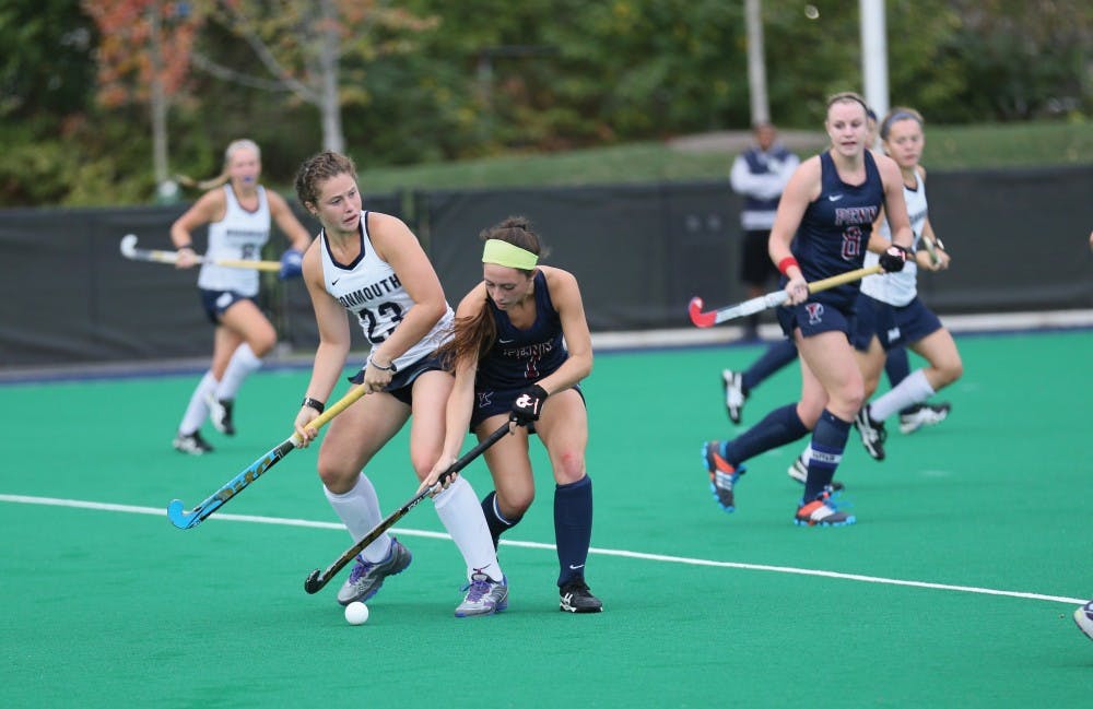 Women's Field Hockey v Monmouth. I think it was a 2-4 loss.