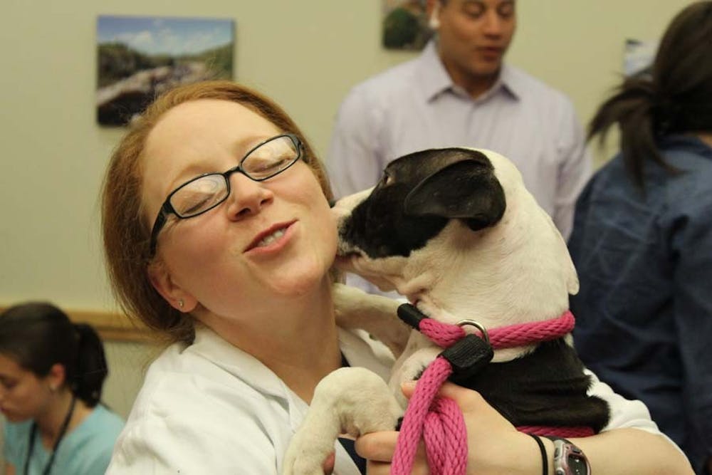 	Pet the Pooches, which started in May, aims to help nurses, doctors and the staff at the Hospital of the University of Pennsylvania take a breather and destress. 
