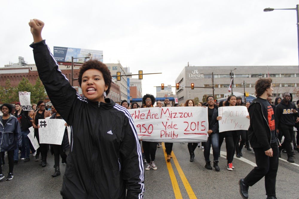 Protesters took over Market Street.