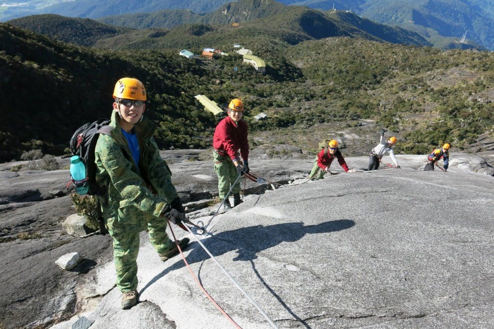 Seah rock climbing in Kota Kinabalu, Malaysia.