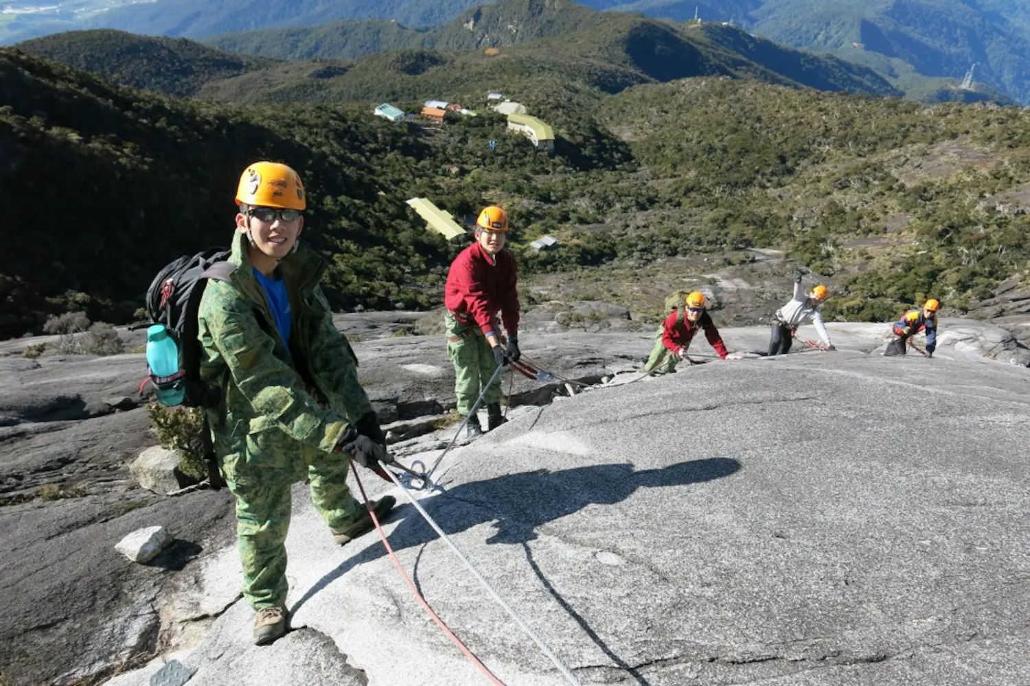 Seah rock climbing in Kota Kinabalu, Malaysia.