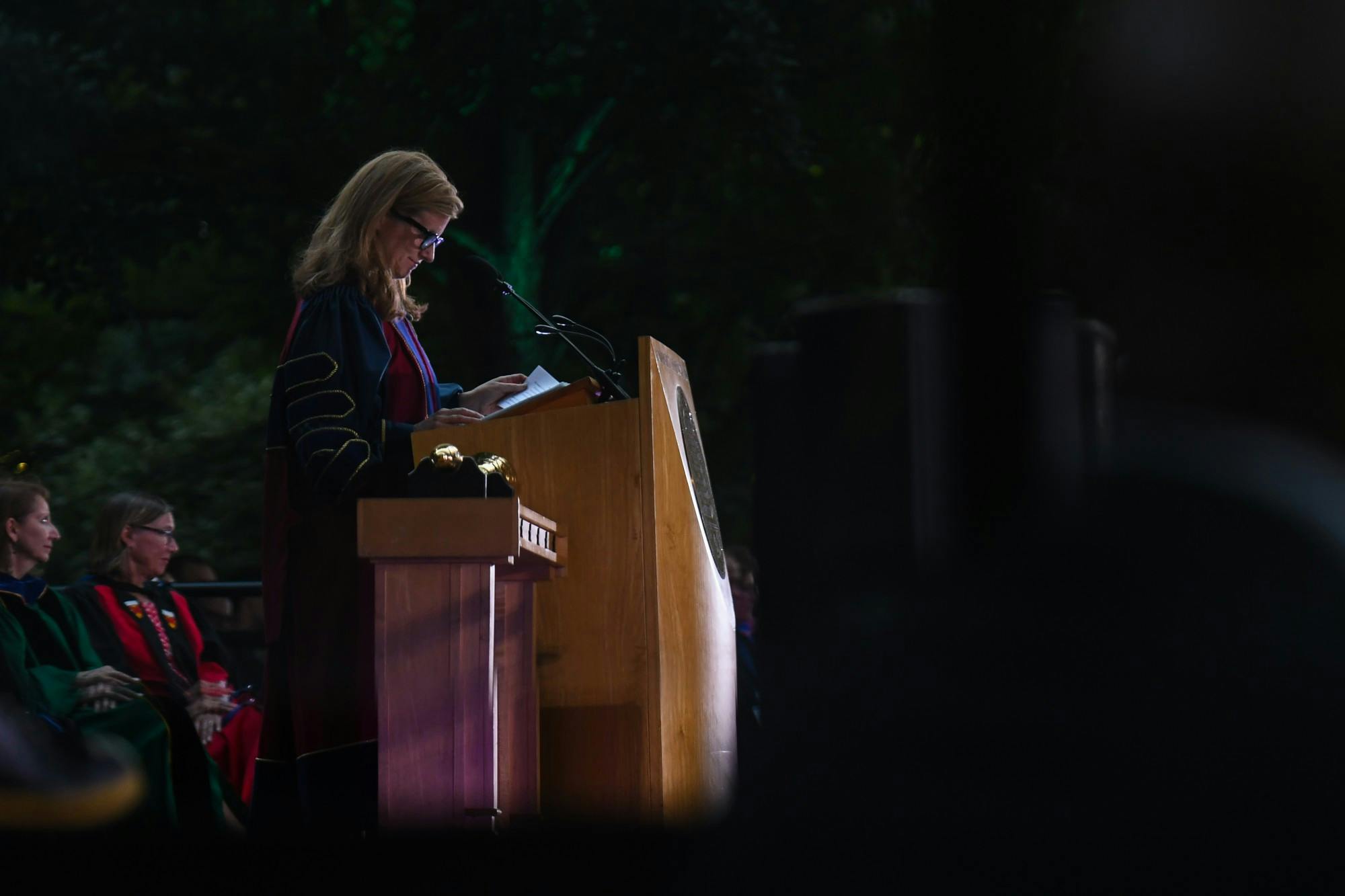 08-29-22 convocation save the uc townhomes protest liz magill (Anna Vazhaeparambil)-1.jpg