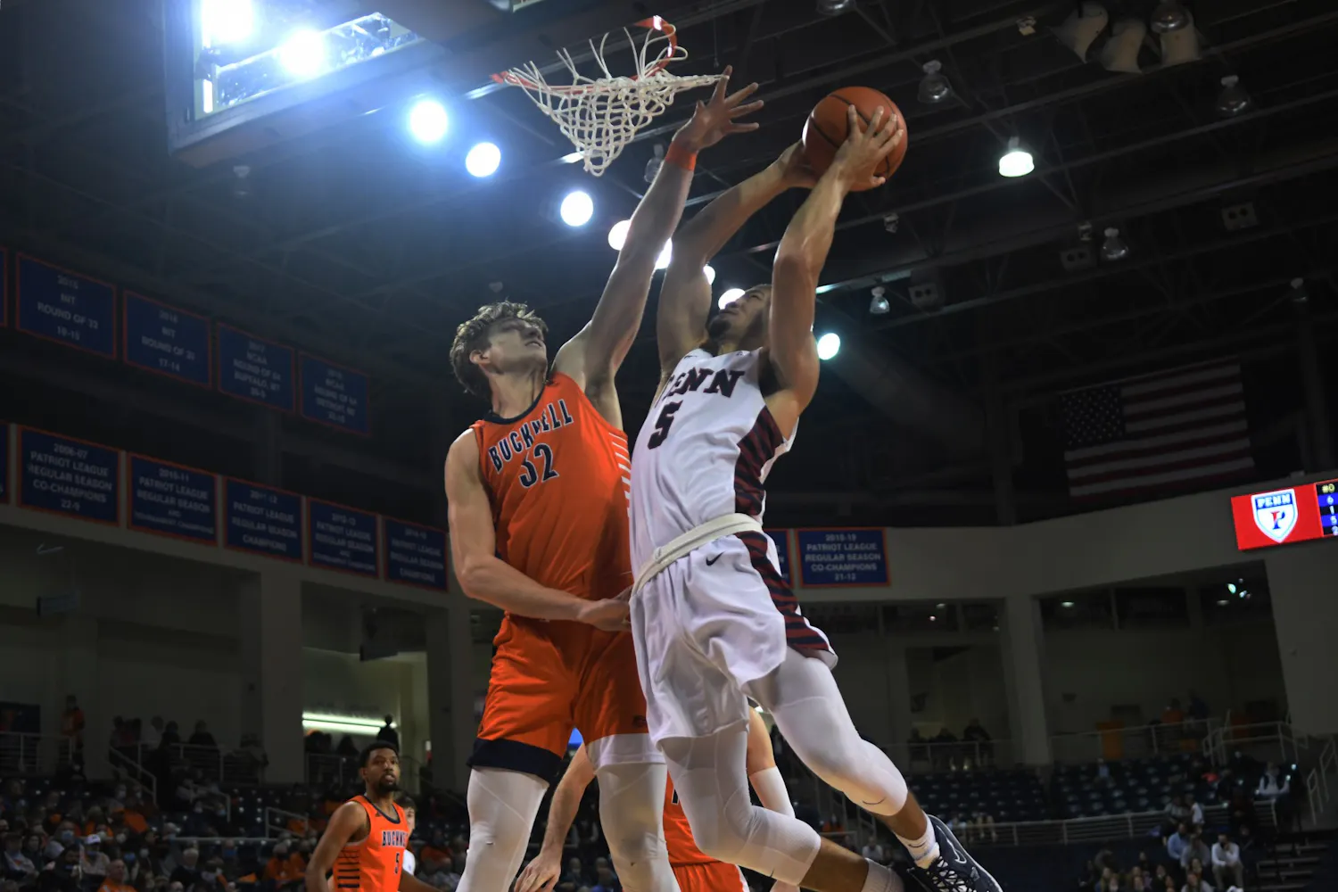 11-14-2021 Men's Basketball versus Bucknell Jelani Williams (Anna Vazhaeparambil).jpg