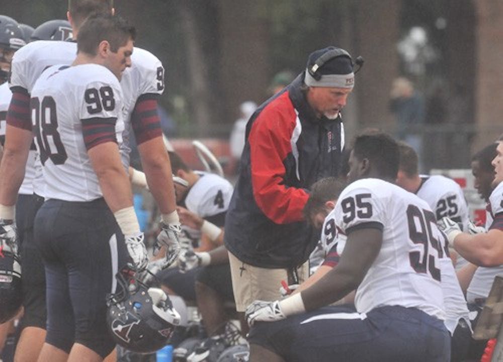 Penn football lost to William and Mary 27-14 in Williamsburg, Va. on a rainy Saturday afternoon. Austin Taps had two sacks and Dan Wilk posted one interception. 