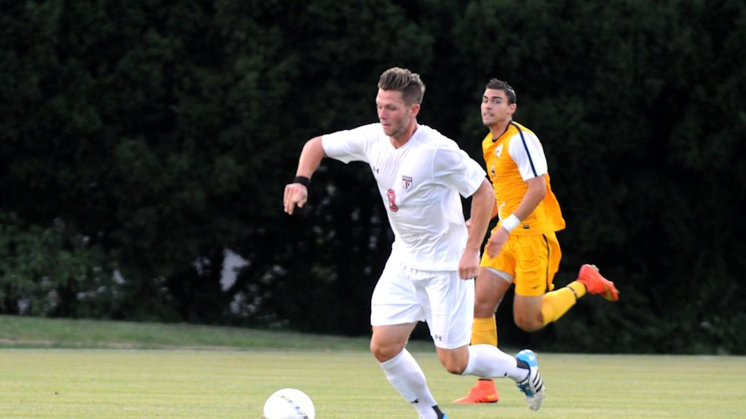 Men's Soccer vs. Drexel. Men's soccer wins 2 - 0 home at Rhodes Field
