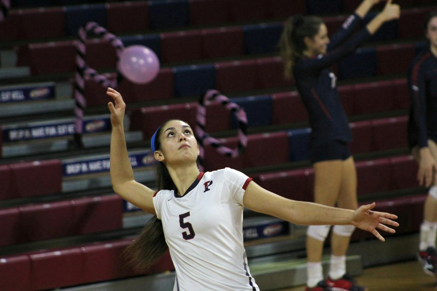 Junior libero Michelle Pereira led the defense for Penn volleyball with 13 digs on Friday, but she couldn't stop the Princeton attack as the Tigers took the match in straight sets.