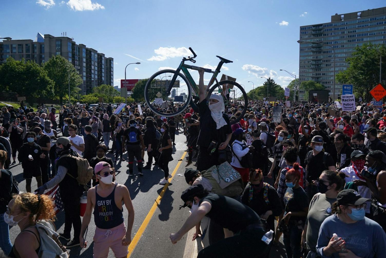 06-02-20 Black Lives Matter Speakout Highway BLOCK.jpg