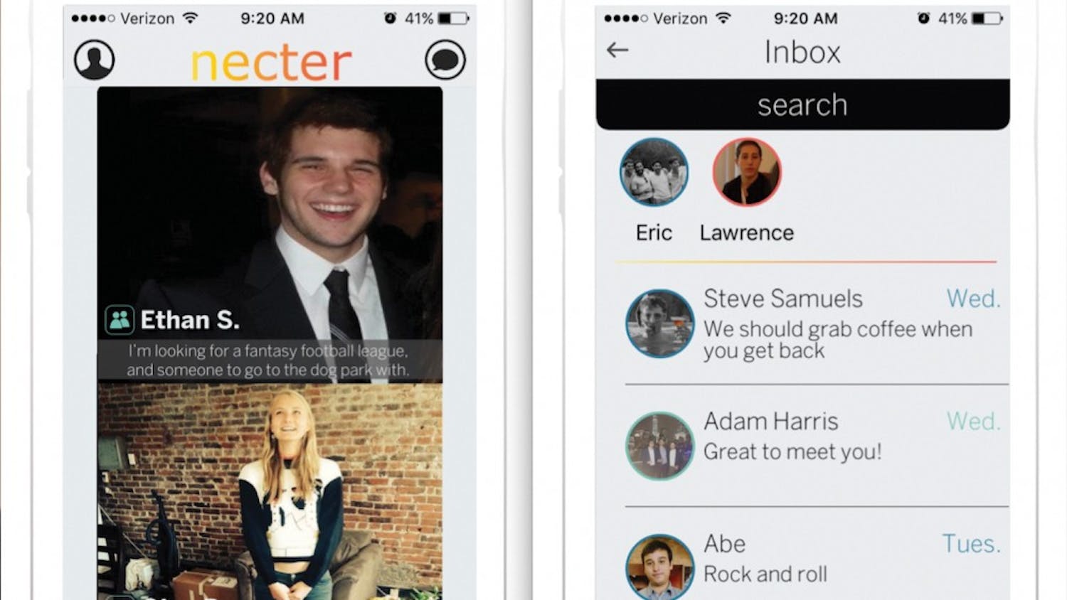 2015 Wharton graduate Blake Engelhard created a new social networking app called Necter, and chose Penn as their first college campus to be put in use.