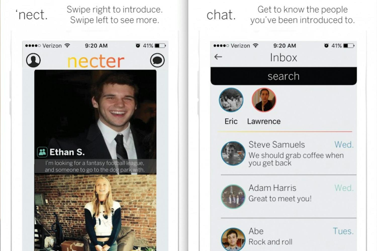 2015 Wharton graduate Blake Engelhard created a new social networking app called Necter, and chose Penn as their first college campus to be put in use.