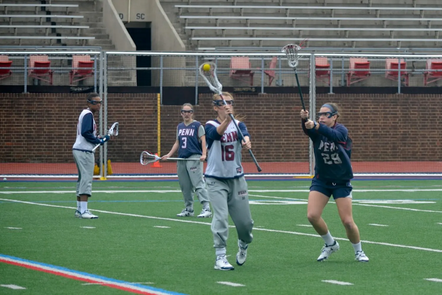 Senior captain Lely DeSimone (28) will lead a reinvigorated Penn women's lacrosse squad as they enter a new year ready to reclaim the Ivy title.
