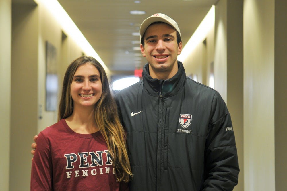Freshman foil Nicole Vaiani joins her brother John, a junior foil, Ivy League champ and all-American, on Penn's fencing team this year, where the siblings form a formidable duo.
