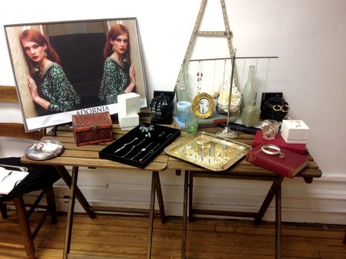 	Jewelry by Adornia is on temporary display at Knit Wit in a trunk show sponsored by Pop Shop, which gives online stores a place to display their merchandise. Read more here.