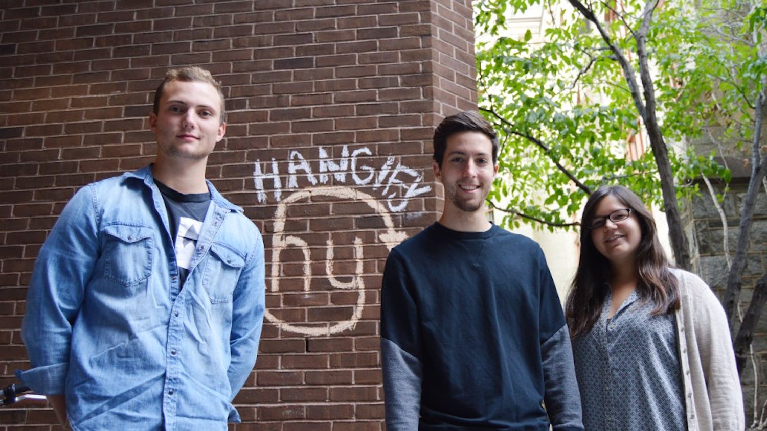 (Left to right) Ethan Dombroski, Merv Arnold-Lyons and Sierra Hirt are some of the people who currently run the popular campus app Hangify.