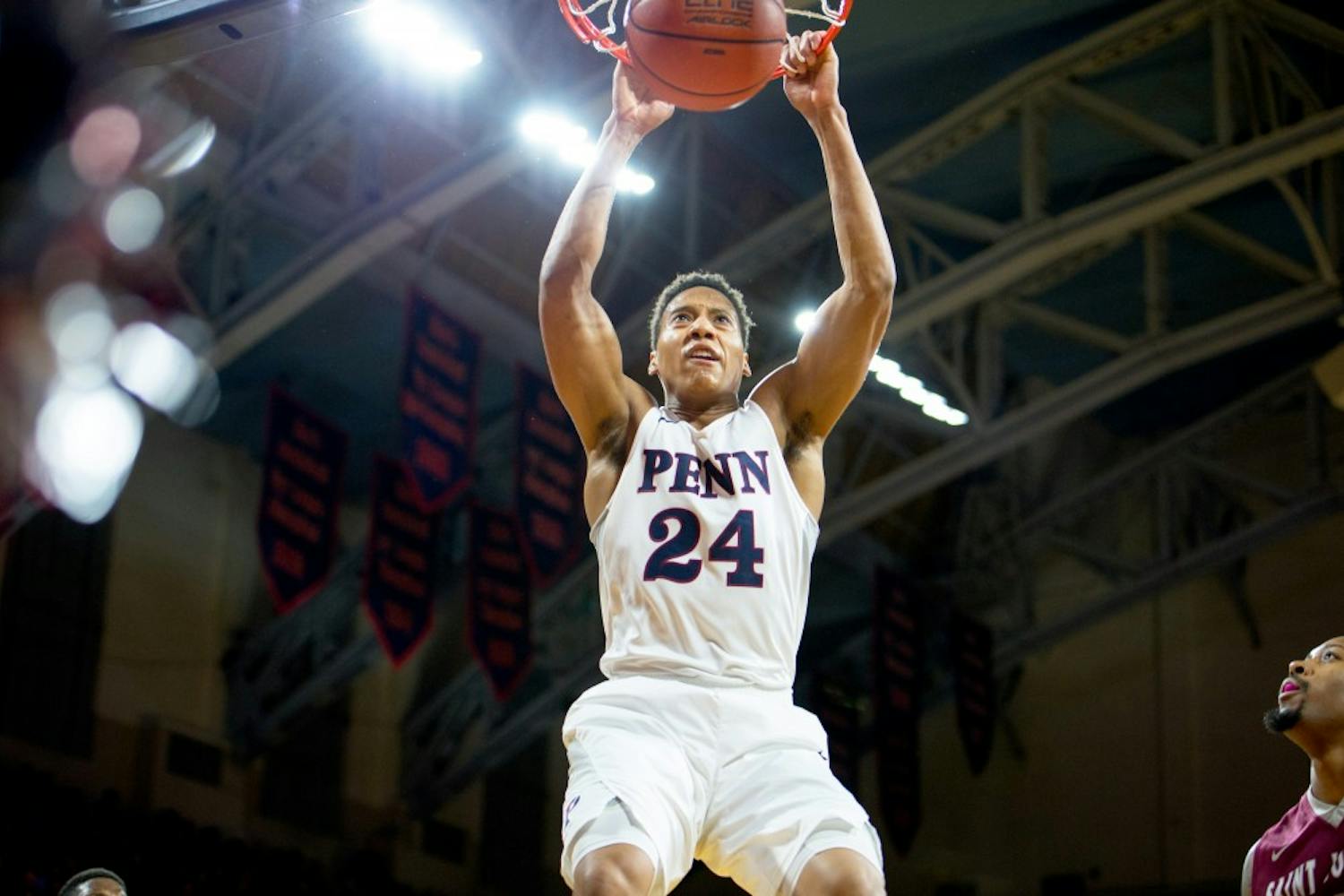 Senior captain Matt Howard posted team highs with 19 points and 12 rebounds in Saturday's loss to St. Joseph's.