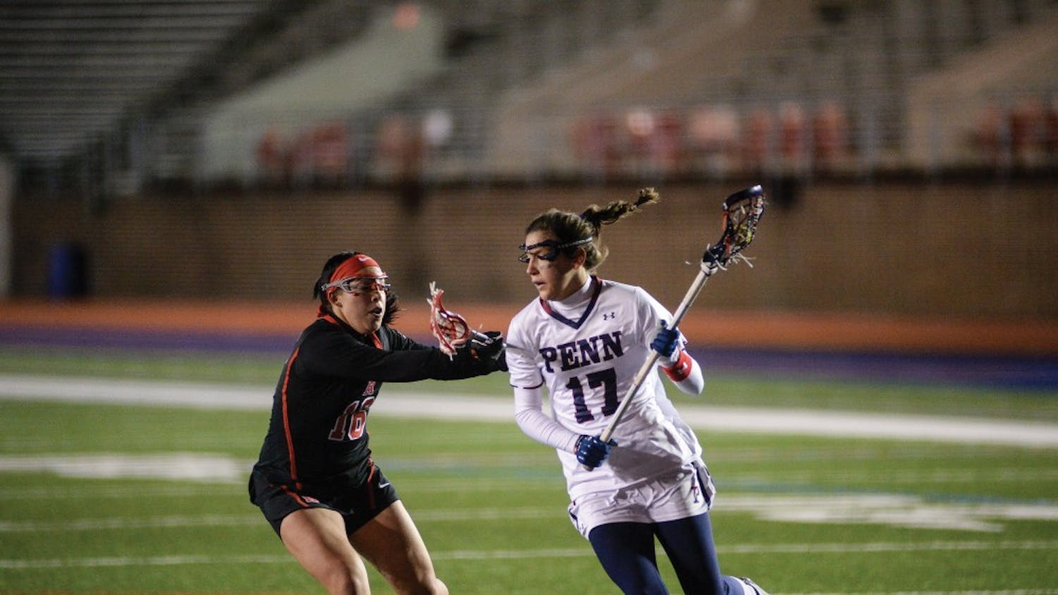 If Penn women's lacrosse is to knock off undefeated Princeton and remain in contention for its ninth Ivy League title in ten years, it will need a dominant performance from senior attack Nina Corcoran – the national leader in assists per game.