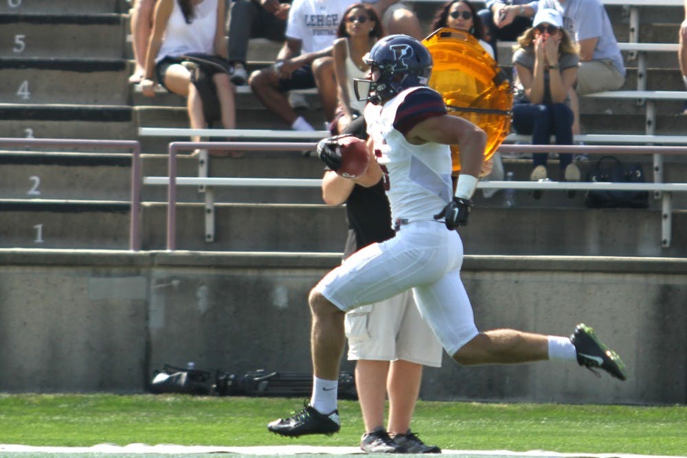 Sophomore wideout Justin Watson had a 78-yard touchdown reception for the Quakers on Saturday.