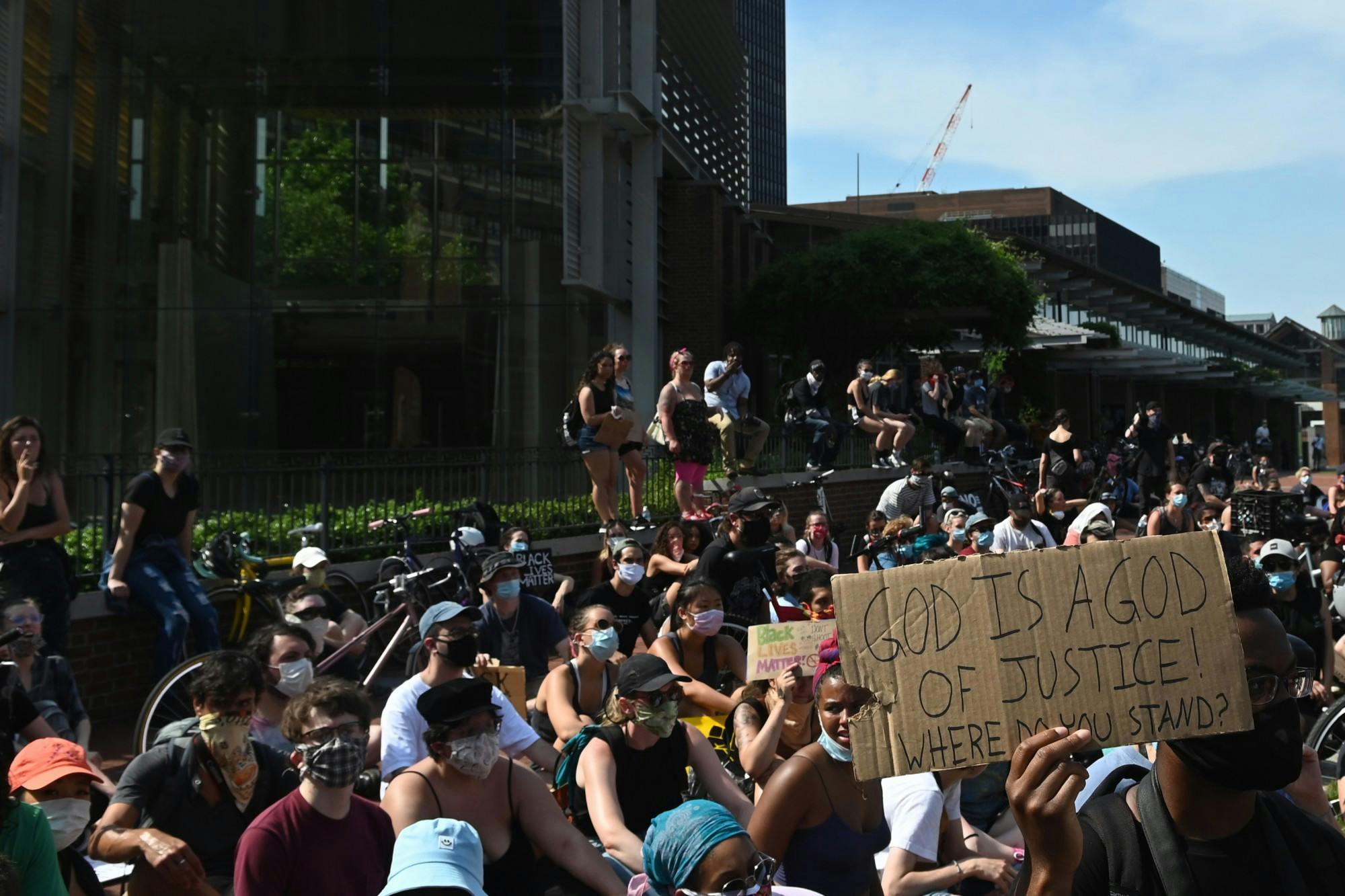 God is God of Justice Sign Philadelphia George Floyd Protests Sixth Day.jpg