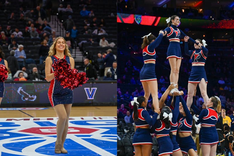 Penn Cheer and Quaker Girls: Two different spirit groups that bring the energy to Red and Blue game days