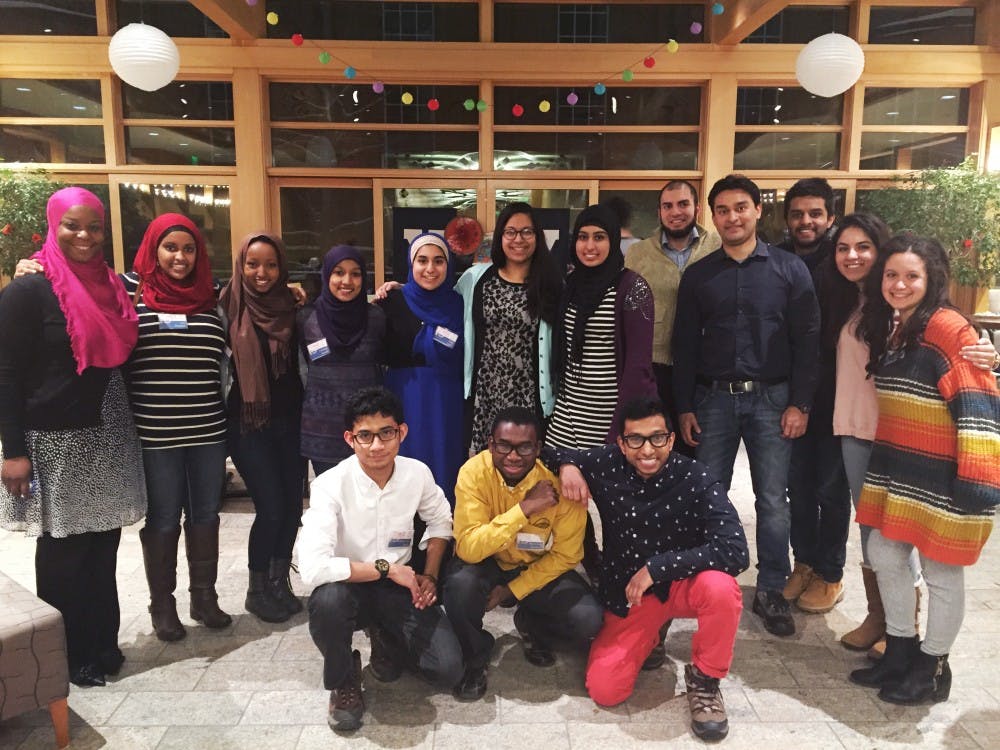 Chaplain Kameelah Rashad (far left) at the 2015 Ivy Muslims Conference.