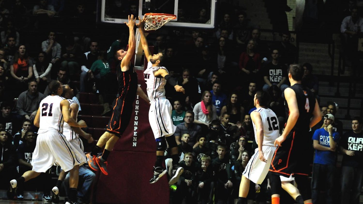 Men's Basketball vs. Princeton, their biggest victory in two years